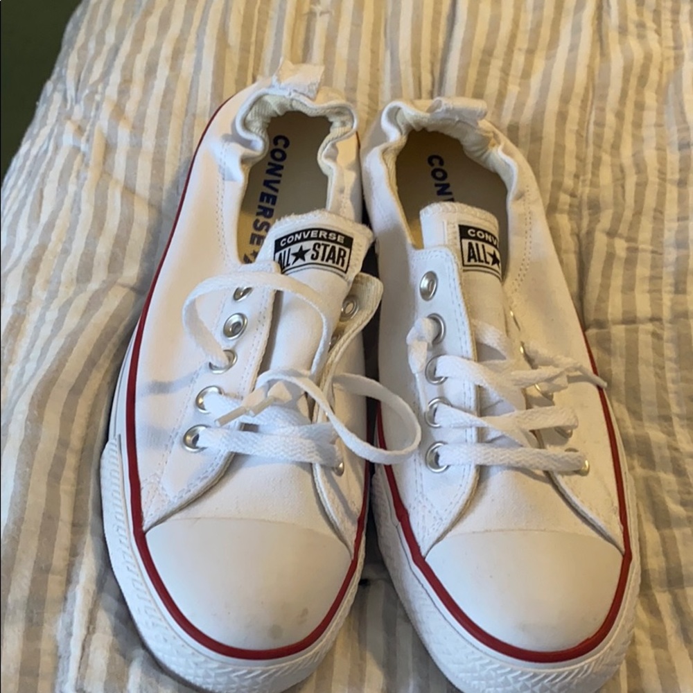 White converse! Brand new! Never worn! Size 11
